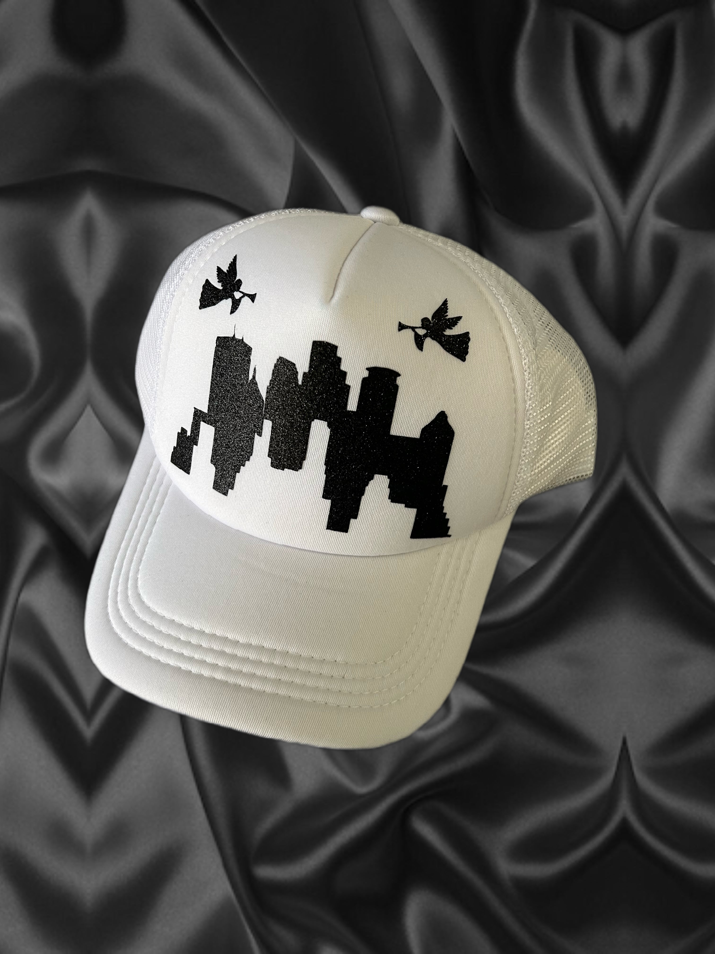 City Skyline With Angels